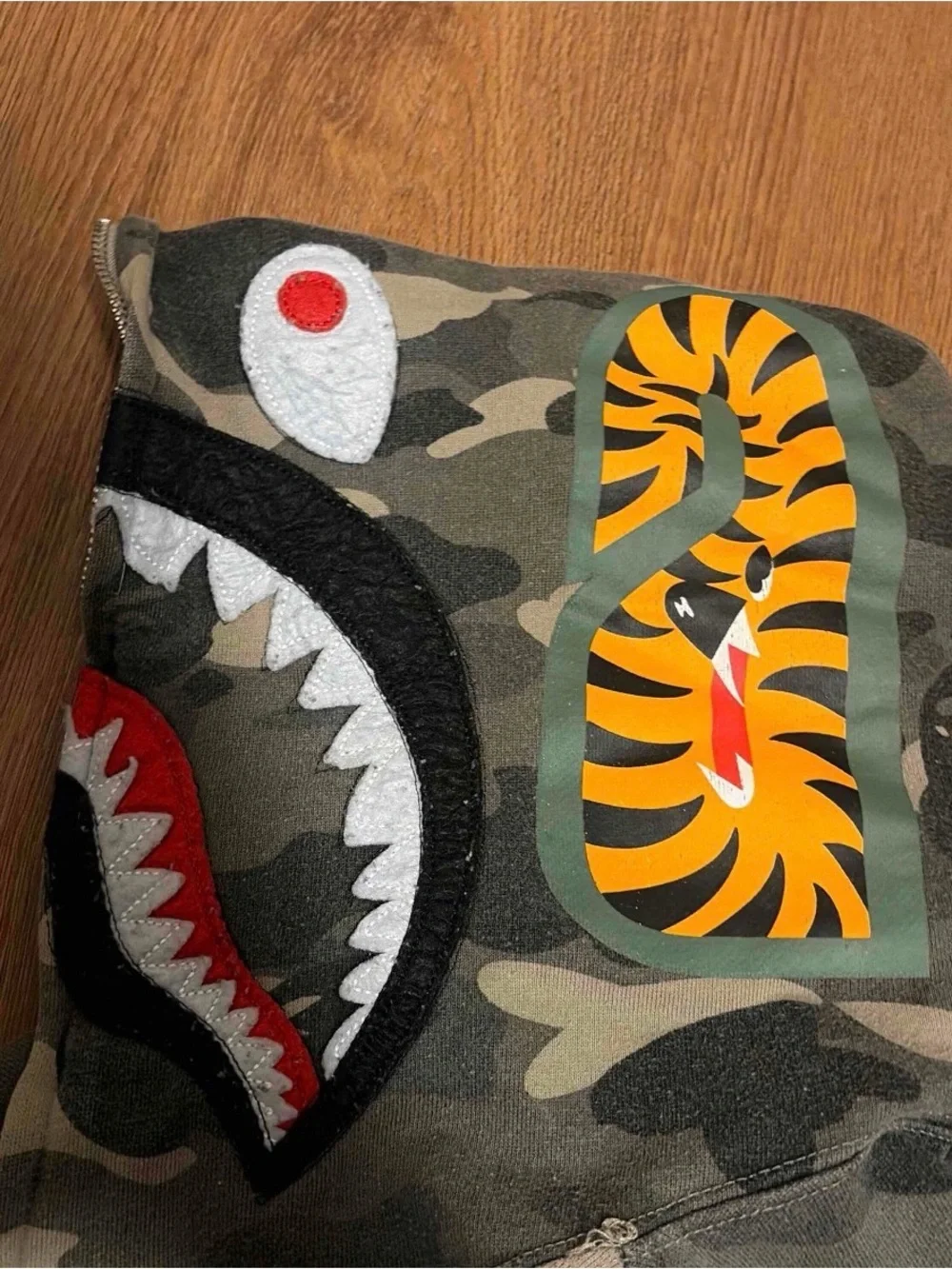 BAPE 1st Camo Shark Full Zip Hoodie ‘Green’